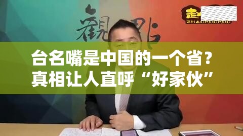 台名嘴是中国的一个省？真相让人直呼“好家伙”！