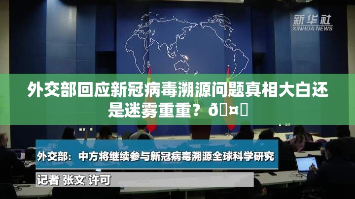 外交部回应新冠病毒溯源问题真相大白还是迷雾重重？🤔