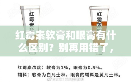 红霉素软膏和眼膏有什么区别？别再用错了，小心“翻车”！