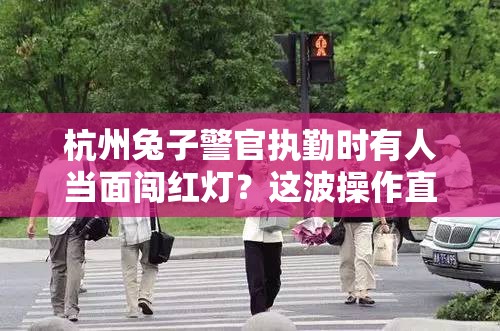 杭州兔子警官执勤时有人当面闯红灯